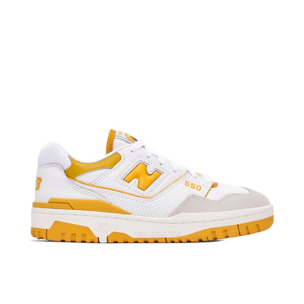 New Balance 550 Sea Salt Varsity Gold | Unison.Co