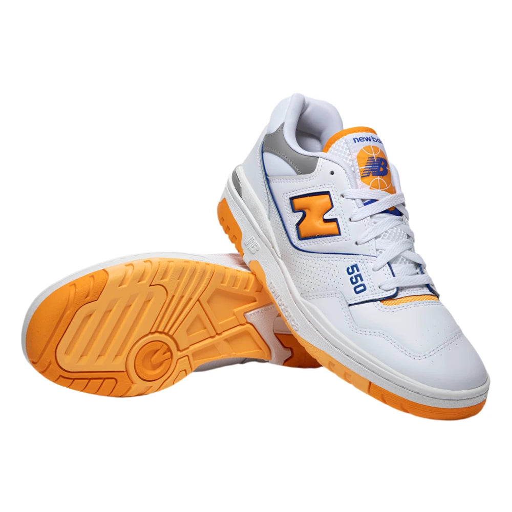 New Balance 550 White Vibrant Orange | InisonCo