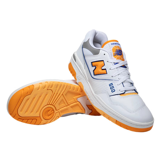 New Balance 550 White Vibrant Orange | InisonCo