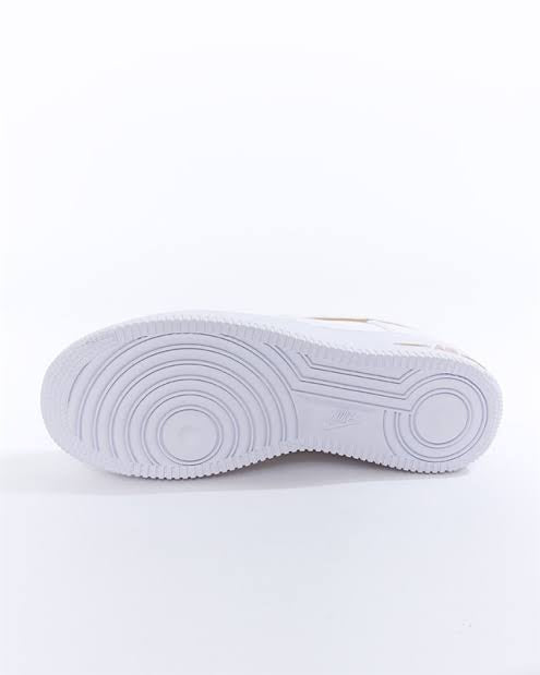 Nike Air Force 1 Lucky Charm | Elegant White Sneakers with Gold Accents